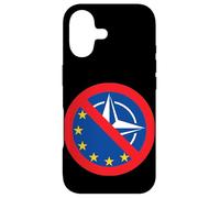 Custodia per iPhone 17 ANTI EU NATO protesta no alla guerra in Europa Sfinanziare la Nato Pace
