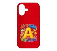 Custodia per iPhone 17 Anti-War Pro-Snacks Funny Peace Food Graphic Rosso