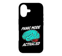 Custodia per iPhone 17 Anxiety Humor Panic Mode Activated Brain