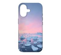Custodia per iPhone 17 Arctic Iceberg Field Sotto Rosa Polare Alba Paesaggio