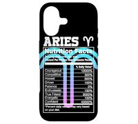 Custodia per iPhone 17 Ariete Valori nutrizionali Segno zodiacale Astrologia Blu Viola