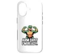 Custodia per iPhone 17 Arm Day I'm Ready Dinosaur Workout - Motivazione in palestra
