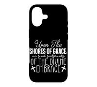 Custodia per iPhone 17 Arte con Citazione Spirituale: Impronte del Divino
