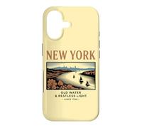 Custodia per iPhone 17 Arte Vintage di New York: Acqua e Luce Inquieta