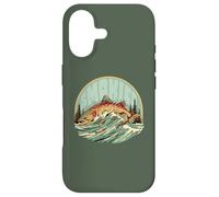 Custodia per iPhone 17 Artistic Trout Fly Fishing Vintage Nature Angler Graphic