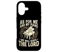 Custodia per iPhone 17 As For Me And My Piano We Will Serve The Lord