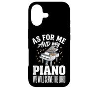 Custodia per iPhone 17 As For Me And My Piano We Will Serve The Lord