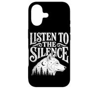 Custodia per iPhone 17 Ascolta il silenzio Lupo Escursionismo Campeggio Fauna Sel