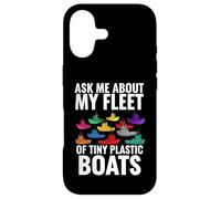 Custodia per iPhone 17 Ask Me About My Fleet Of Tiny Plastic Boats 3D Printing Fun