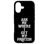 Custodia per iPhone 17 Ask Me Where I Get My Protein Funny Vegetarian & Vegan Joke