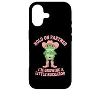 Custodia per iPhone 17 Aspetta il partner, sto crescendo un piccolo cowboy rana Buckaroo