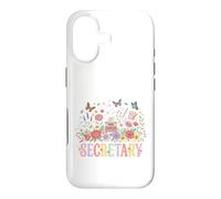 Custodia per iPhone 17 Assistente amministratore della macchina da scrivere floreale segretaria