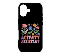 Custodia per iPhone 17 Assistente di attività Groovy Retro Floral Healthcare Worker