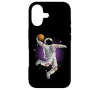 Custodia per iPhone 17 Astronauta Gioca A Basket Nello Spazio