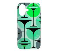 Custodia per iPhone 17 Atomic - Martini ispirati agli anni Cinquanta, colore: grigio, blu acqua