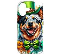 Custodia per iPhone 17 Australian Cattle Dog St Patricks Day Opera d'arte