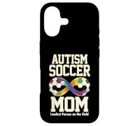Custodia per iPhone 17 Autismo Calcio Mamma Più Forte Persona Sul Campo Simbolo Infinito