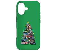 Custodia per iPhone 17 Auto Madness Albero di Natale! Classic Muscle Cars e Hotrods
