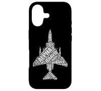 Custodia per iPhone 17 Aviation Fonetico Alfabeto Parole F-4 Phantom II Forma Design