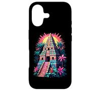 Custodia per iPhone 17 Avventura al tramonto tropicale con piramide azteca