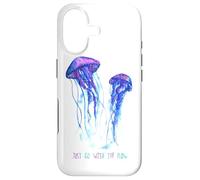 Custodia per iPhone 17 Awesome Cute UnderWater Fish Sea Just Go With Flow JellyFish