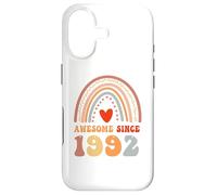 Custodia per iPhone 17 Awesome Since 1992 34th Birthday Boho Rainbow 34 Years Old