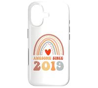 Custodia per iPhone 17 Awesome Since 2019 7th Birthday Boho Rainbow 7 Years Old