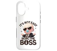 Custodia per iPhone 17 Baby Boss «Nato per essere il capo» come un capo Kids