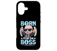 Custodia per iPhone 17 Baby Boss «Nato per essere il capo» come un capo Kids