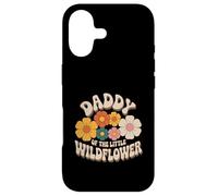 Custodia per iPhone 17 Baby Shower Daddy of the Little Wildflower Groovy Father
