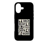Custodia per iPhone 17 Bach Mozart Beethoven Chopin Wagner Icone Classiche