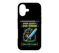Custodia per iPhone 17 Back to School Main Quest 2nd Grade Videogioco di seconda elementare