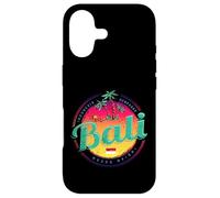 Custodia per iPhone 17 Bali Souvenir vintage tramonto retrò Indonesia
