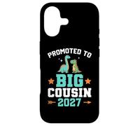 Custodia per iPhone 17 Bambini promossi a Big Cousin 2027 Dinosaur New Baby Shower