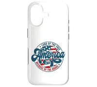 Custodia per iPhone 17 Bandiera America Terra dei Liberi A Causa Dei Coraggiosi