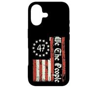 Custodia per iPhone 17 Bandiera americana 47 We The People 4 luglio Uomini Donne Bambini