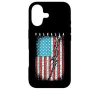 Custodia per iPhone 17 Bandiera americana vichinga vintage USA rune Lightning Valhalla