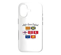 Custodia per iPhone 17 Bandiera anglosassone regni d'Inghilterra scritta nera