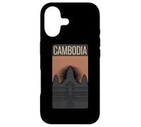 Custodia per iPhone 17 Bandiera della Cambogia Angkor Wat Khmer Vishnu Retro Vintage Storico