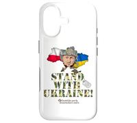 Custodia per iPhone 17 Bandiera della Polonia Selenskyj cane Stand with Ucraina