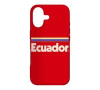 Custodia per iPhone 17 Bandiera Ecuador retrò rosso