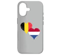 Custodia per iPhone 17 Bandiera Paesi Bassi Belgio per Orgoglioso Olandese Belga