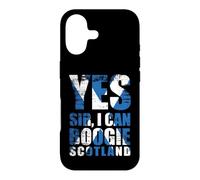 Custodia per iPhone 17 Bandiera scozzese retrò con scritta "Yes Sir I can boogie"