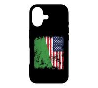 Custodia per iPhone 17 Bandiera USA Libia 1977-2011 Distressed - Metà americana