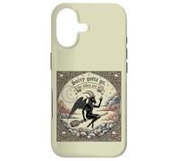 Custodia per iPhone 17 Baphomet Capra Cavalcando una strega scopa scusa devo andare