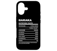 Custodia per iPhone 17 Baraka Dichiarazione Nutrizionale Nome Divertente