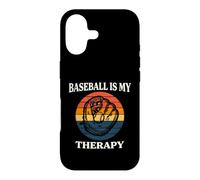 Custodia per iPhone 17 Baseball Is My Therapy Vintage Retro Glove Player