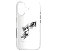 Custodia per iPhone 17 Basket Raccoon Slam Dunk Con Occhiali Da Sole