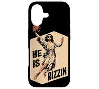 Custodia per iPhone 17 Basket Slam Dunk Gesù Memes È Risorto Rizzin Jesus