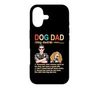 Custodia per iPhone 17 Basset Hound Dog Dad Definition Funny Fathers Day